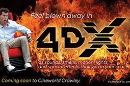 Prepare for the mind-blowing 4DX experience at Cineworld Crawley