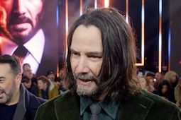 Keanu Reeves talks John Wick: Chapter 4 at the Cineworld Leicester Square premiere