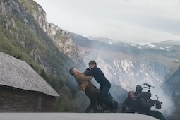 Go behind the scenes of Mission: Impossible - Dead Reckoning Part One's awesome train stunt